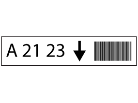 Text, Arrow, Barcode