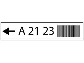 Arrow, Text, Barcode