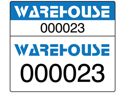 Dual Serial Number Computer Asset Tags