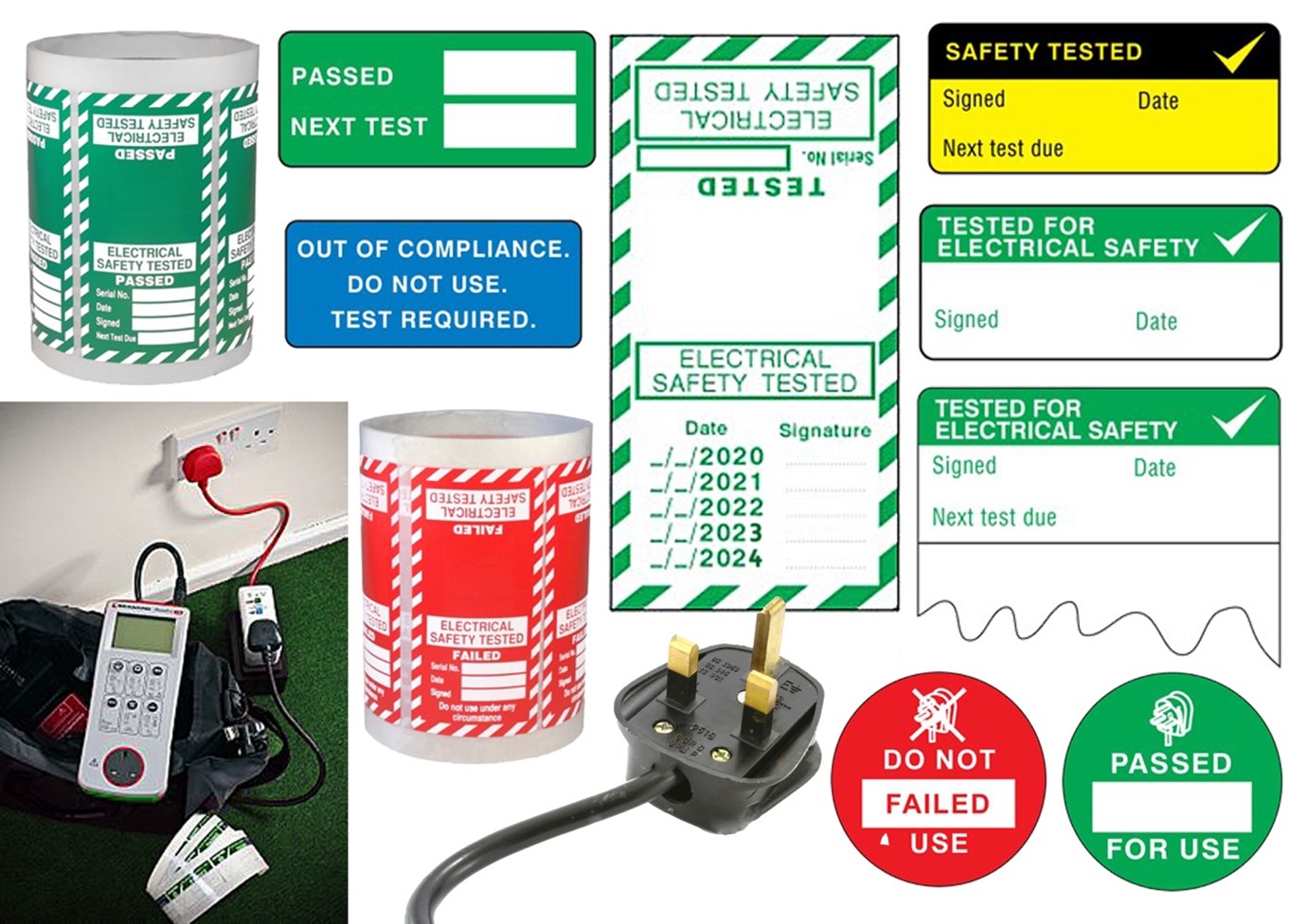 PASS or FAIL DO NOT USE PAT Test Labels See listing on how to get free marker 