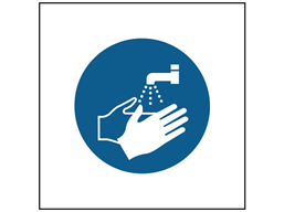 Wash Your Hands Symbol Safety Sign