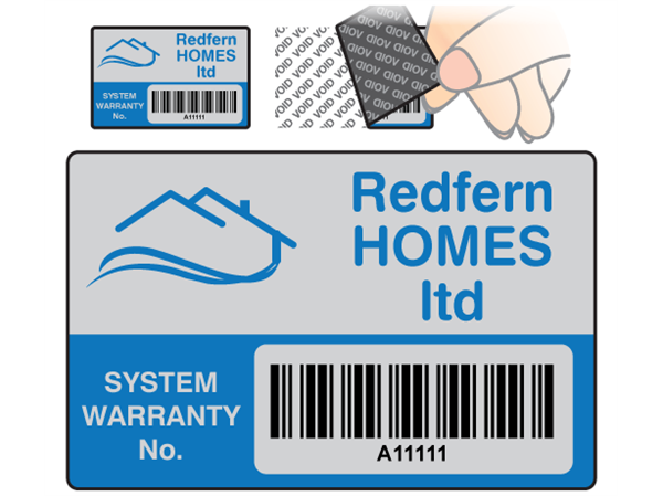 Tamper-evident barcode label