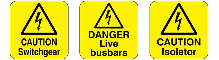 Electrical safety labels