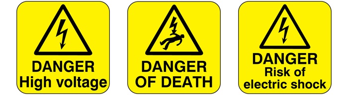 Voltage stickers