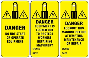 Safety lockout tags