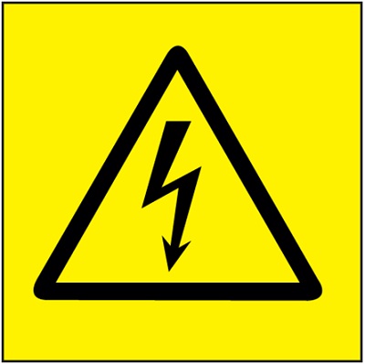 Electrical hazard symbol