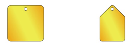 Blank brass tags