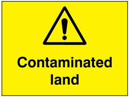 Contaminated land sign