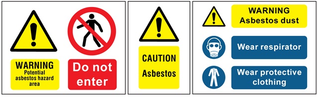 Asbestos signs