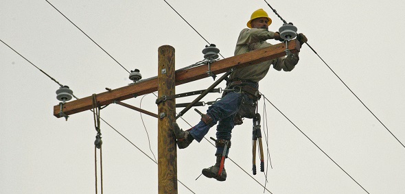 Man working at height