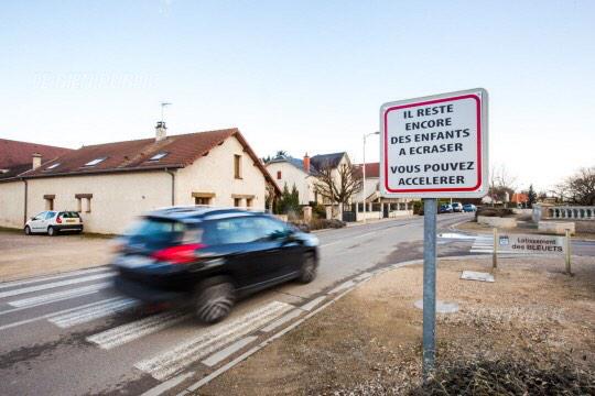French road sign