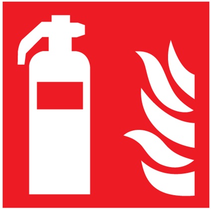 Fire extinguisher sign