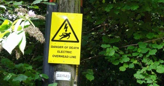 Electrical safety sign
