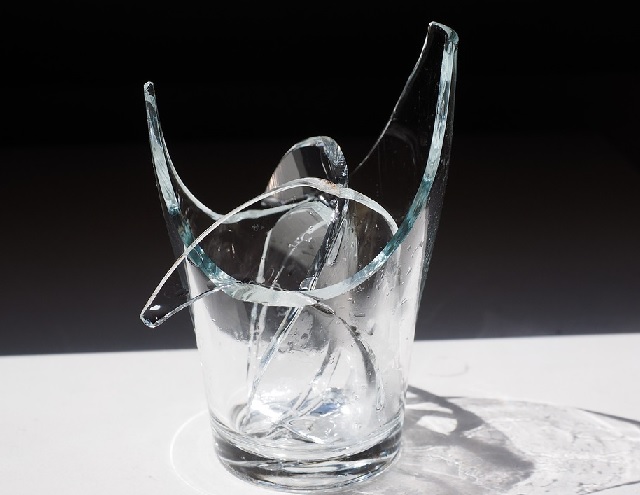 smashed glass