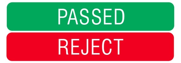 Quality Assurance - Passed & Reject