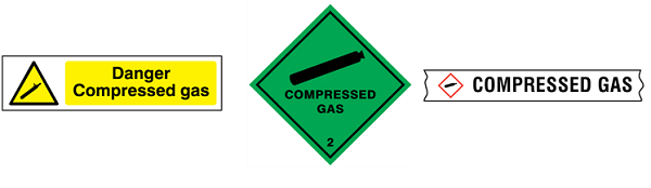 Compressed Gas Sign