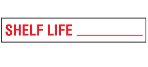 Shelf Life Label