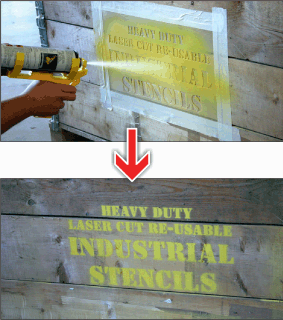 Shipping stencil