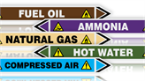 Pipeline Flow Pipe Label Stickers