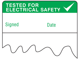 Tested for Electrical Safety Wrap-Around Cable Label