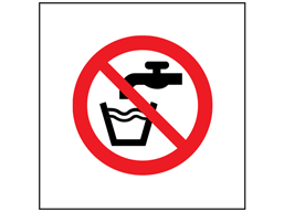Not Drinking Water Safety Sign