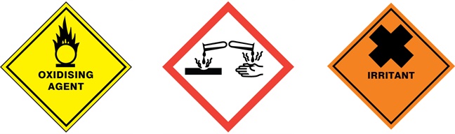 Chemical label examples