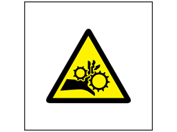Machinery Entrapment Hazard Sign
